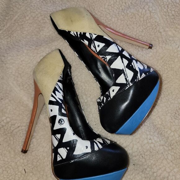 Aldo colorblock stiletto platform heels (6 / 36) - Picture 6 of 11